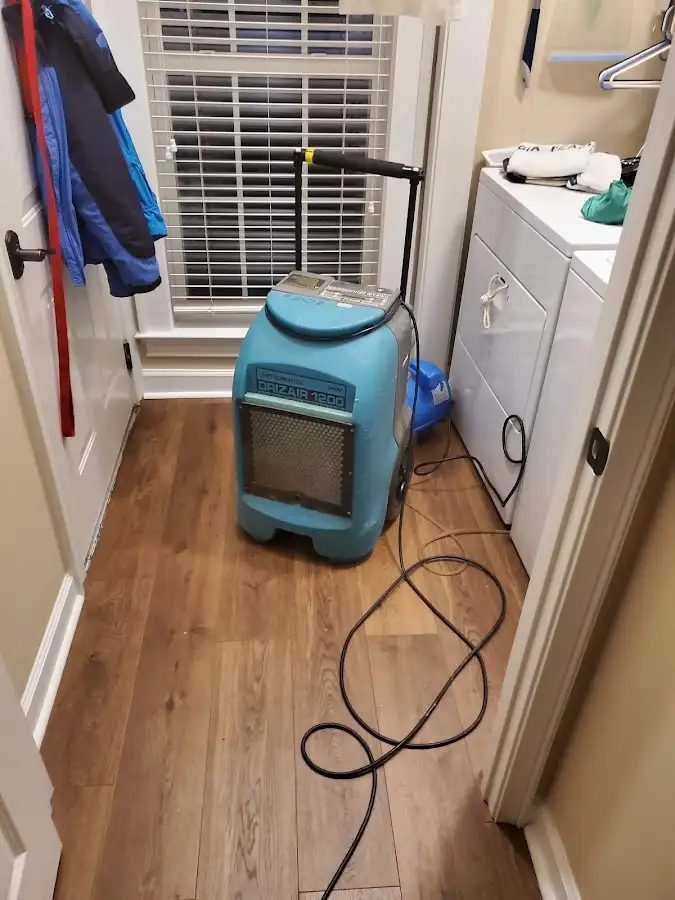 Commercial dehumidifier deployed for Flood Damage Cleanup in Kingman